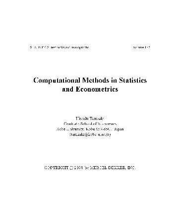 خرید و دانلود نسخه کامل کتاب Computational Method in Statistics and Econometrics