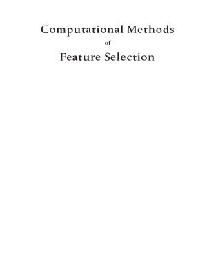 خرید و دانلود نسخه کامل کتاب Computational methods of feature selection