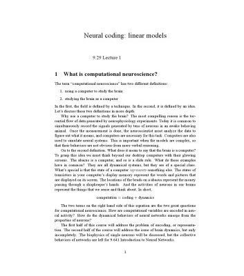 خرید و دانلود نسخه کامل کتاب Computational Neuroscience [Mit Open CourseWare]