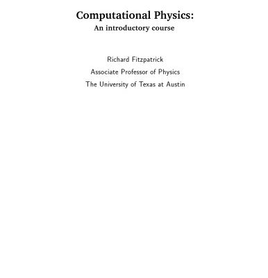 خرید و دانلود نسخه کامل کتاب Computational Physics: An introductory course