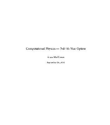 خرید و دانلود نسخه کامل کتاب Computational physics