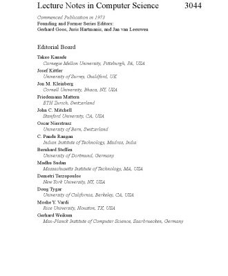 خرید و دانلود نسخه کامل کتاب Computational Science and Its Applications – ICCSA 2004: International Conference, Assisi, Italy, May 14-17, 2004, Proceedings, Part II