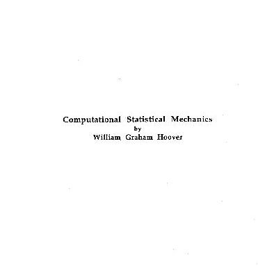 خرید و دانلود نسخه کامل کتاب Computational statistical mechanics