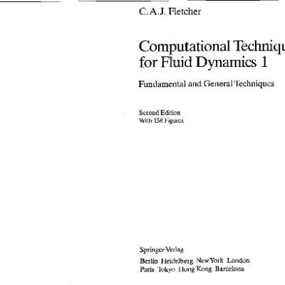 خرید و دانلود نسخه کامل کتاب Computational Techniques For Fluid Dynamics