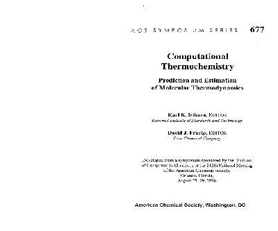 خرید و دانلود نسخه کامل کتاب Computational Thermochemistry: Prediction and Estimatoin of Molecular Thermodynamics