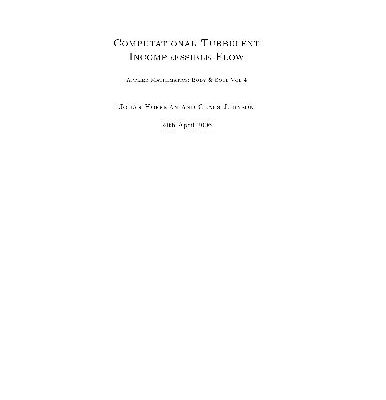 خرید و دانلود نسخه کامل کتاب Computational turbulent incompressible flow