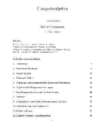 خرید و دانلود نسخه کامل کتاب Computer-Algebra