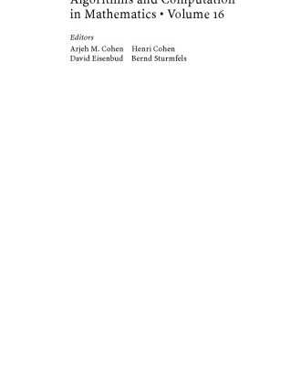 خرید و دانلود نسخه کامل کتاب Computing in algebraic geometry: A quick start using SINGULAR