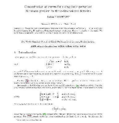 خرید و دانلود نسخه کامل کتاب Concentration at curves for a singularly perturbed Neumann problem in three-dimensional domains