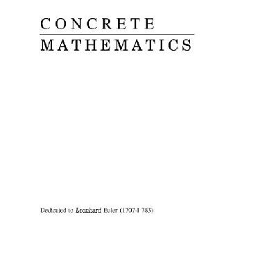 خرید و دانلود نسخه کامل کتاب Concrete mathematics