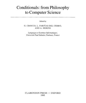 خرید و دانلود نسخه کامل کتاب Conditionals: From Philosophy to Computer Science