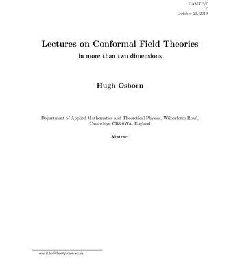 خرید و دانلود نسخه کامل کتاب Conformal Field Theories