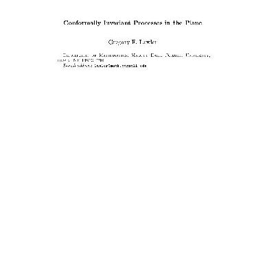 خرید و دانلود نسخه کامل کتاب Conformally Invariant Processes in the Plane