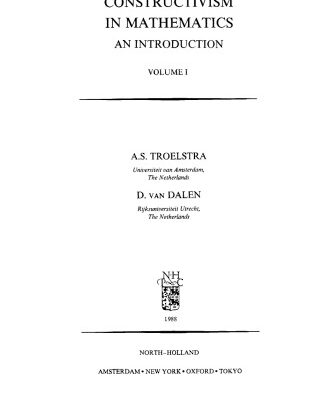 خرید و دانلود نسخه کامل کتاب Constructivism in Mathematics: An Introduction