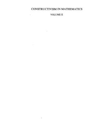 خرید و دانلود نسخه کامل کتاب Constructivism in mathematics: An introduction