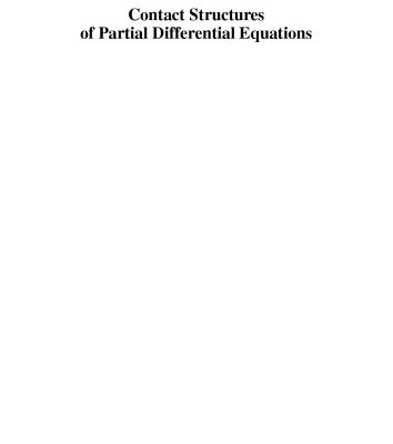 خرید و دانلود نسخه کامل کتاب Contact Structures of Partial Differential Equations