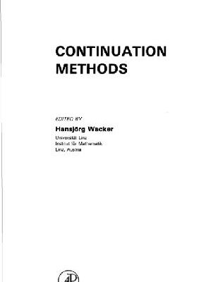 خرید و دانلود نسخه کامل کتاب Continuation methods: proceedings of a symposium at the University of Linz, Austria, October 3-4, 1977