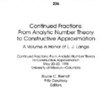 خرید و دانلود نسخه کامل کتاب Continued fractions: from analytic number theory to constructive approximation: a volume in honor of L.J. Lange: continued fractions, from analytic number theory to constructive approximation, May 20-23, 1998, University of Missouri-Columbia