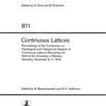 خرید و دانلود نسخه کامل کتاب Continuous Lattices: Proceedings