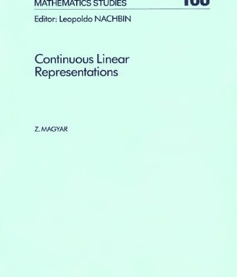 خرید و دانلود نسخه کامل کتاب Continuous linear representations