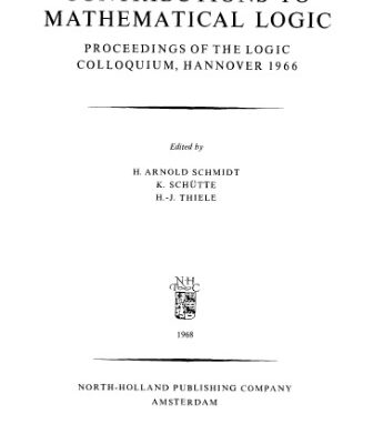 خرید و دانلود نسخه کامل کتاب Contributions to Mathematical Logic (Logic Colloquium ’66)