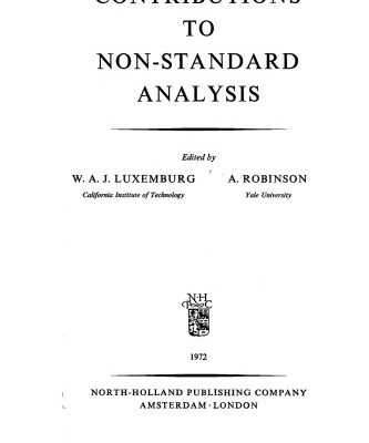 خرید و دانلود نسخه کامل کتاب Contributions to Non-Standard Analysis