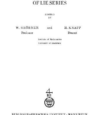 خرید و دانلود نسخه کامل کتاب Contributions to the method of Lie series