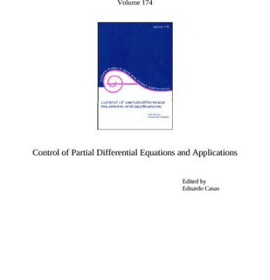 خرید و دانلود نسخه کامل کتاب Control of partial differential equations and applications: proceedings of the IFIP WG 7.2 international conference, Laredo