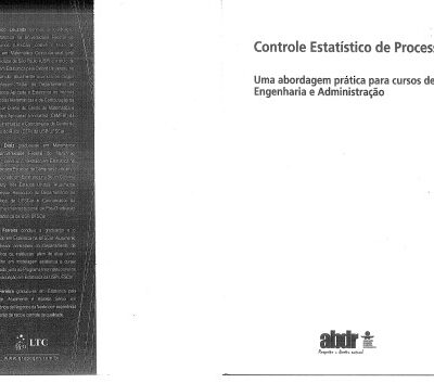 خرید و دانلود نسخه کامل کتاب Controle Estatístico de Processos