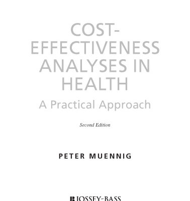 خرید و دانلود نسخه کامل کتاب Cost-Effectiveness Analysis in Health: A Practical Approach