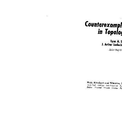 خرید و دانلود نسخه کامل کتاب Counterexamples In Topology