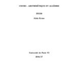خرید و دانلود نسخه کامل کتاب Cours – Arithmétique et algèbre 2M220