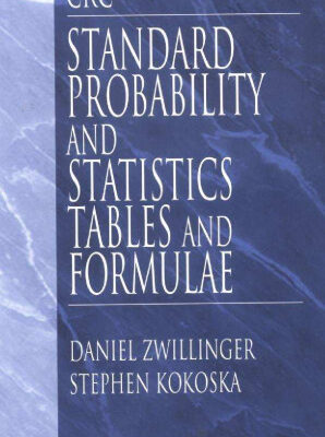 خرید و دانلود نسخه کامل کتاب CRC standard probability and statistics tables and formulae