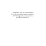 خرید و دانلود نسخه کامل کتاب Cuadernillo para el conocimiento y uso de estrategias metacognitivas de lectura para la comprensión de textos científicos  Spanish
