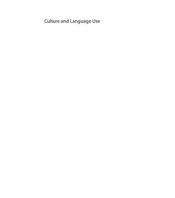 خرید و دانلود نسخه کامل کتاب Culture and Language Use