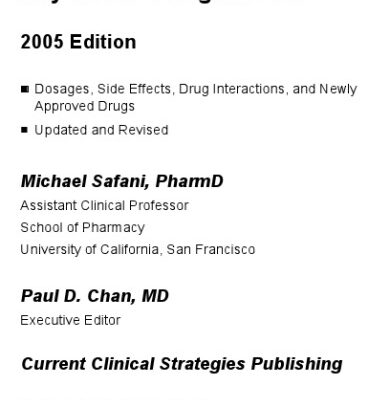 خرید و دانلود نسخه کامل کتاب Current Clinical Strategies: Physicians’ Drug Manual, 2005 Edition