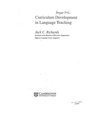 خرید و دانلود نسخه کامل کتاب Curriculum Development in Language Teaching (Cambridge Language Education)