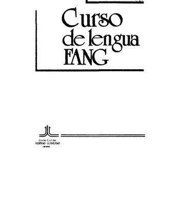 خرید و دانلود نسخه کامل کتاب Curso de lengua fang