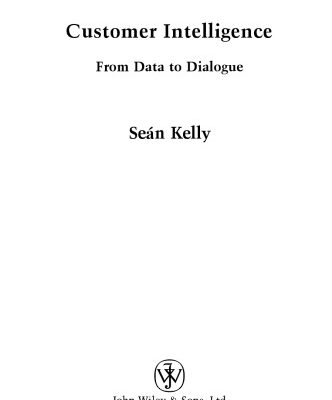 خرید و دانلود نسخه کامل کتاب Customer Intelligence: From Data to Dialogue