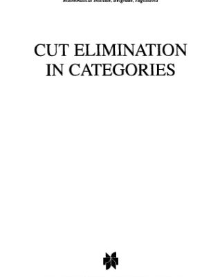 خرید و دانلود نسخه کامل کتاب Cut Elimination in Categories