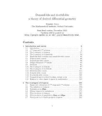 خرید و دانلود نسخه کامل کتاب D-manifolds and d-orbifolds: a theory of derived differential geometry [draft]