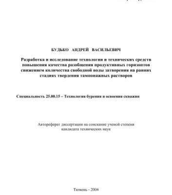 خرید و دانلود نسخه کامل کتاب Разработка и исследование технологии и технических средств повышения качества разобщения продуктивных горизонтов