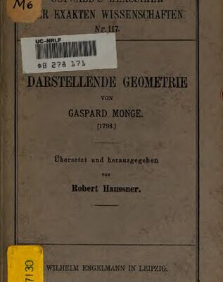 خرید و دانلود نسخه کامل کتاب Darstellende Geometrie (1798)