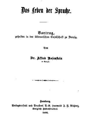 خرید و دانلود نسخه کامل کتاب Das Leben der Sprache. Vortrag, gehalten in der litterarischen Gesellschaft zu Danzig.
