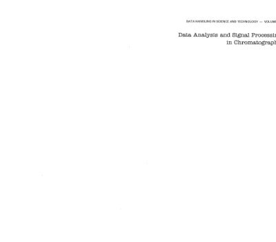 خرید و دانلود نسخه کامل کتاب Data Analysis and Signal Processing in Chromatography