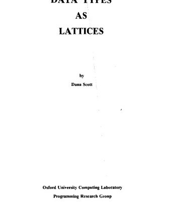 خرید و دانلود نسخه کامل کتاب Data Types as Lattices