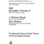 خرید و دانلود نسخه کامل کتاب Decidable Theories II