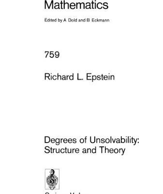 خرید و دانلود نسخه کامل کتاب Degrees of Unsolvability Structure and Theory