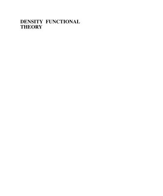 خرید و دانلود نسخه کامل کتاب Density Functional Theory: A Practical Introduction