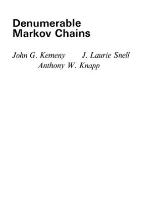 خرید و دانلود نسخه کامل کتاب Denumerable Markov Chains